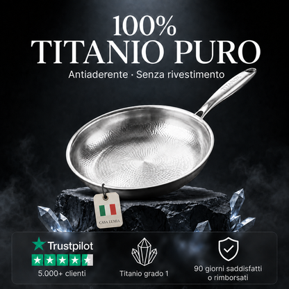 Padella in Titanio Puro al 100% per una Cucina Senza Tossine