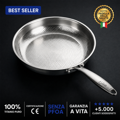 Padella in Titanio Puro al 100% per una Cucina Senza Tossine
