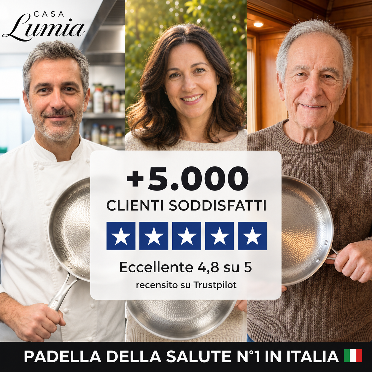 Padella in Titanio Puro al 100% per una Cucina Senza Tossine